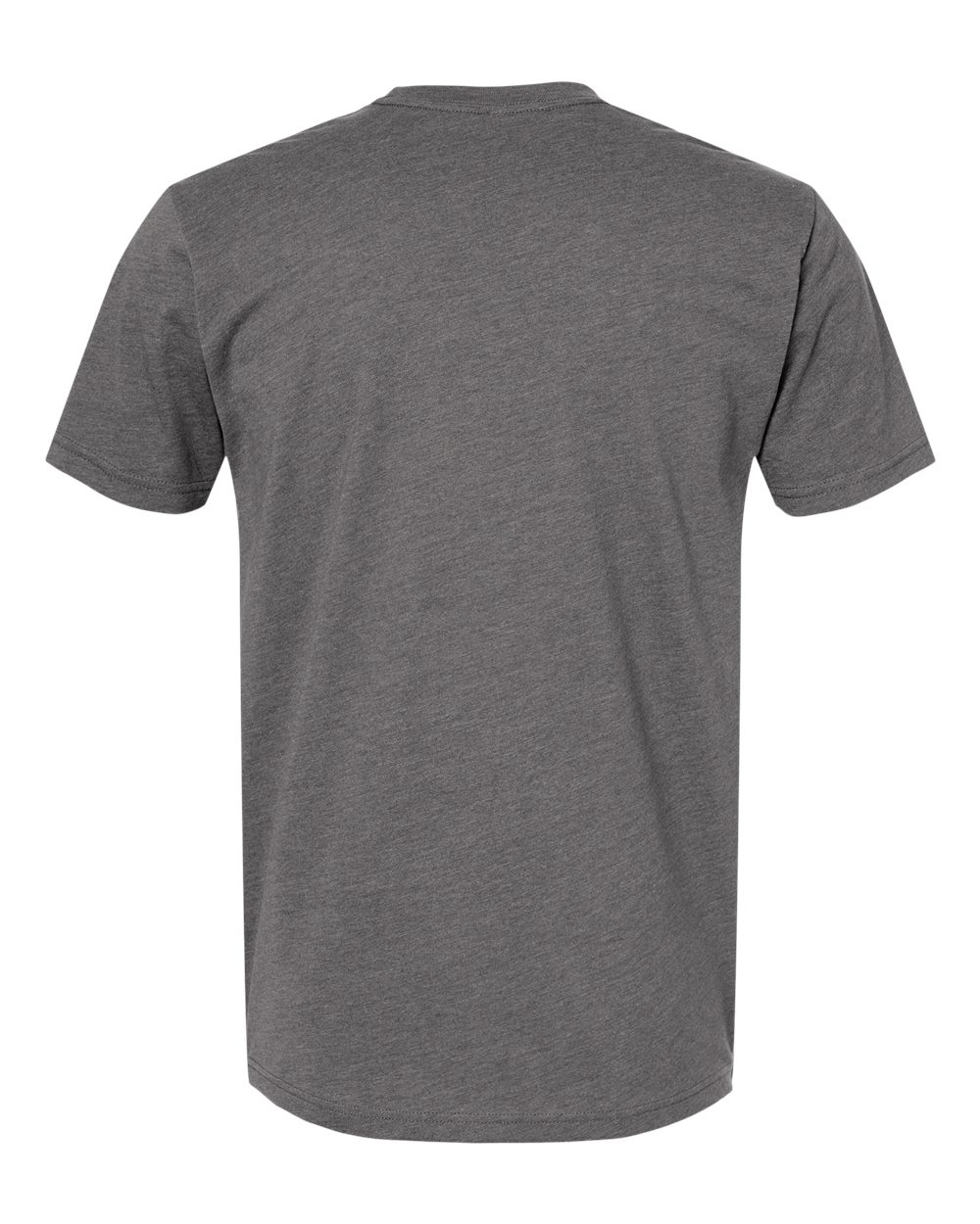 Unisex CVC T-Shirt - Back - B20618582 - Heather Heavy Metal