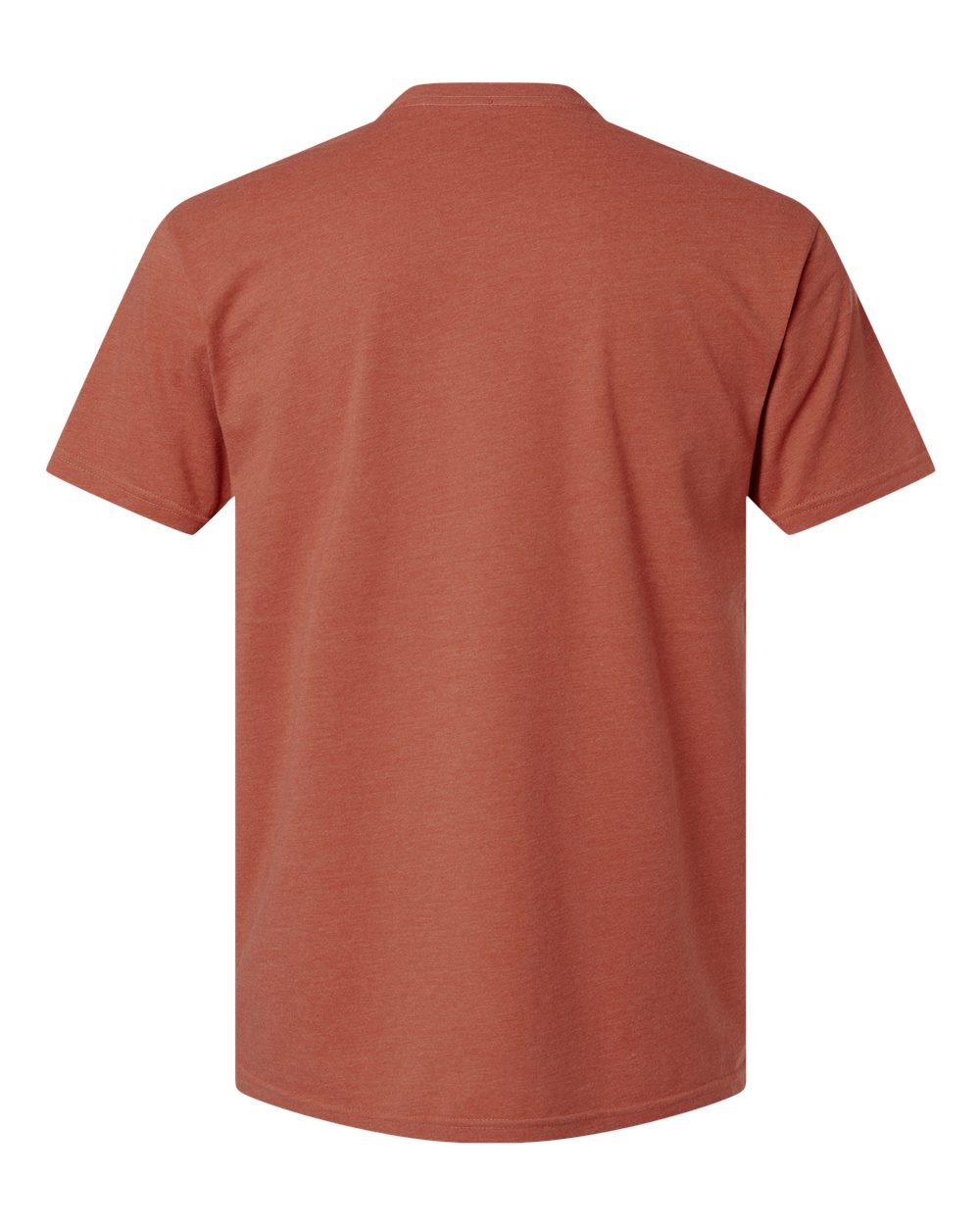 Unisex CVC T-Shirt - Back - B20618962 - Heather Redwood
