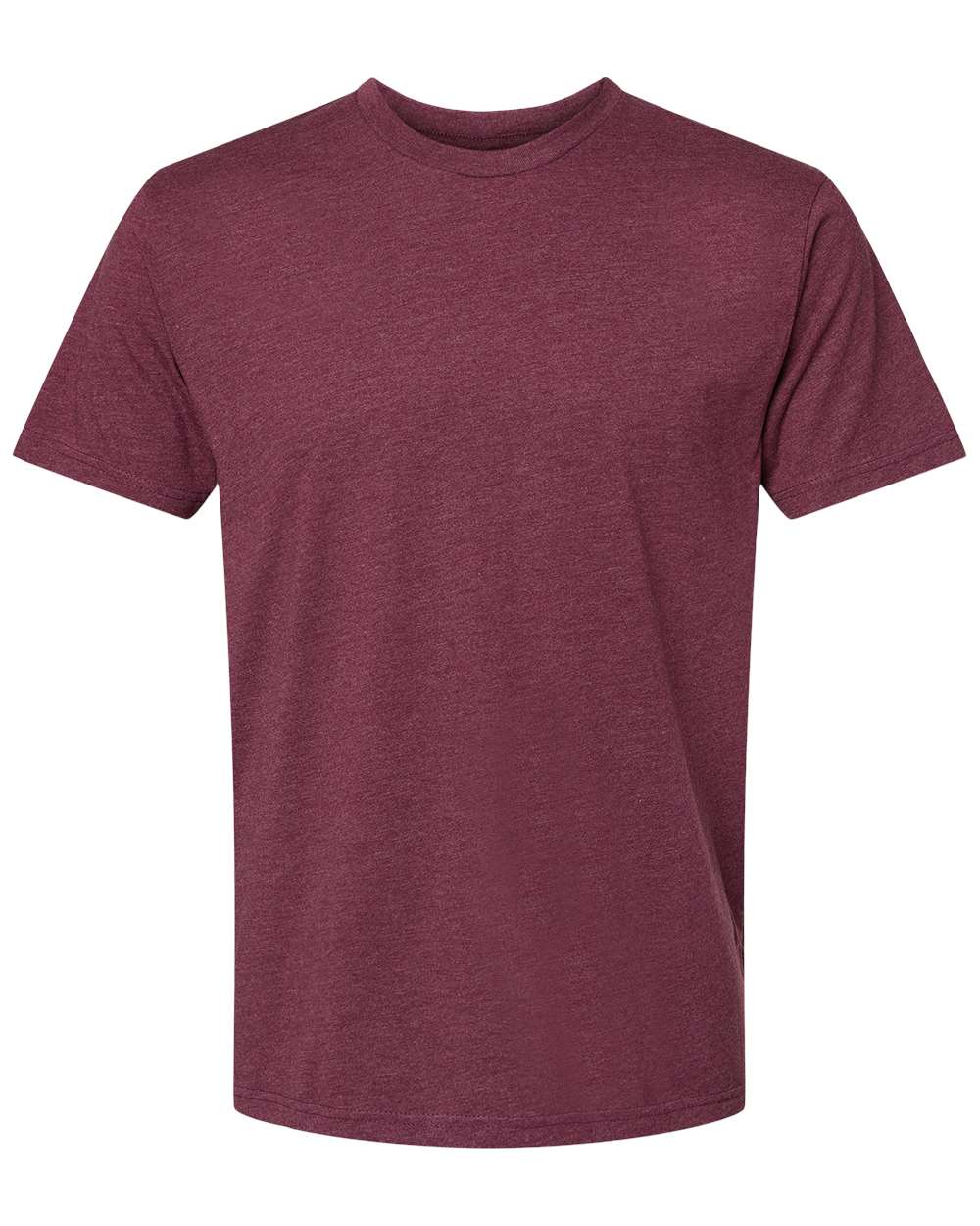 Unisex CVC T-Shirt - Front - B20618532 - Heather Maroon