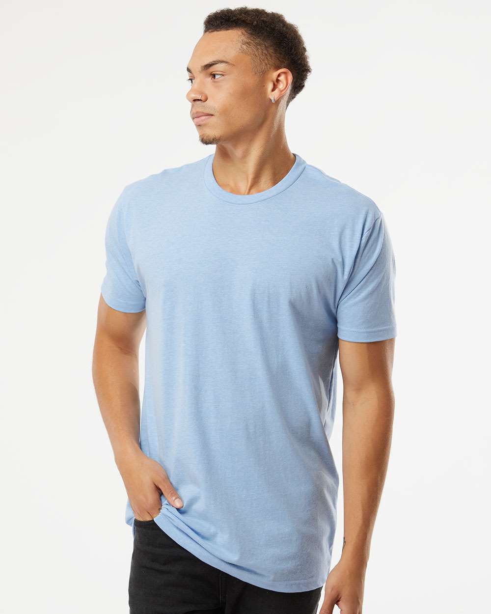 Unisex CVC T-Shirt - OnModelFront - B20618992 - Heather Columbia Blue