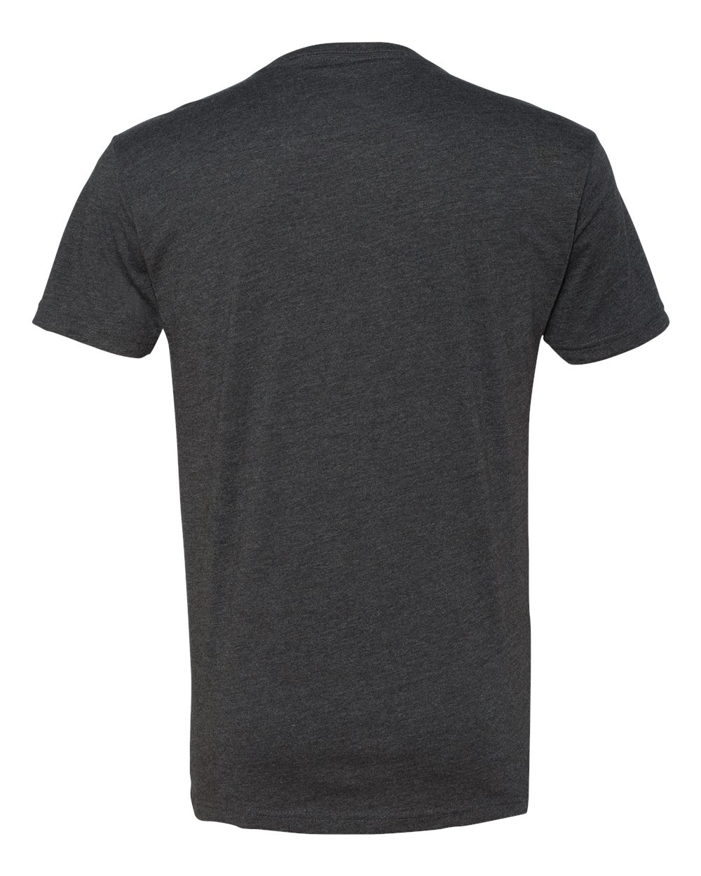 Men's CVC V-Neck T-Shirt - Back - B21918093 - Charcoal