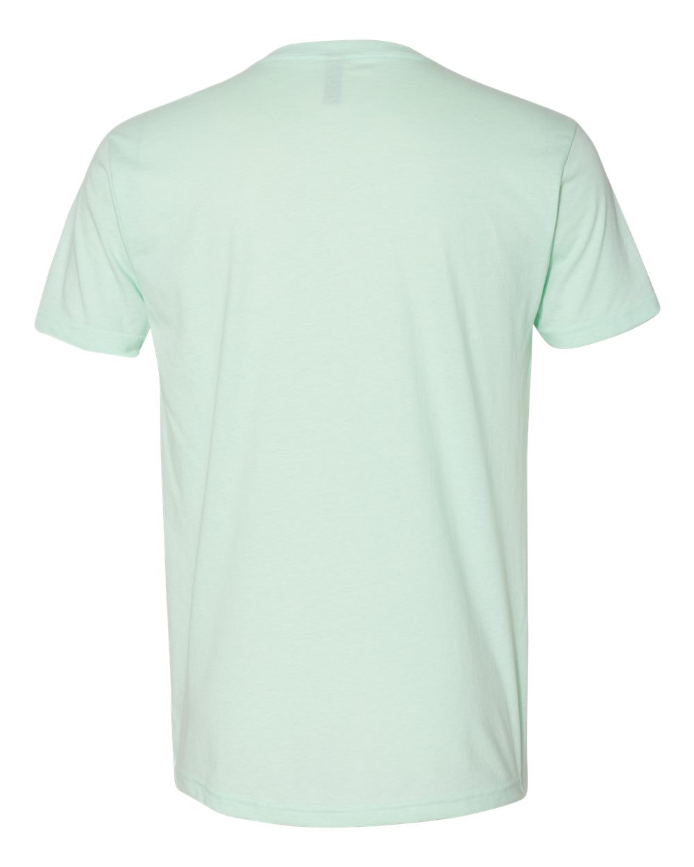 Men's CVC V-Neck T-Shirt - Back - B21918113 - Mint