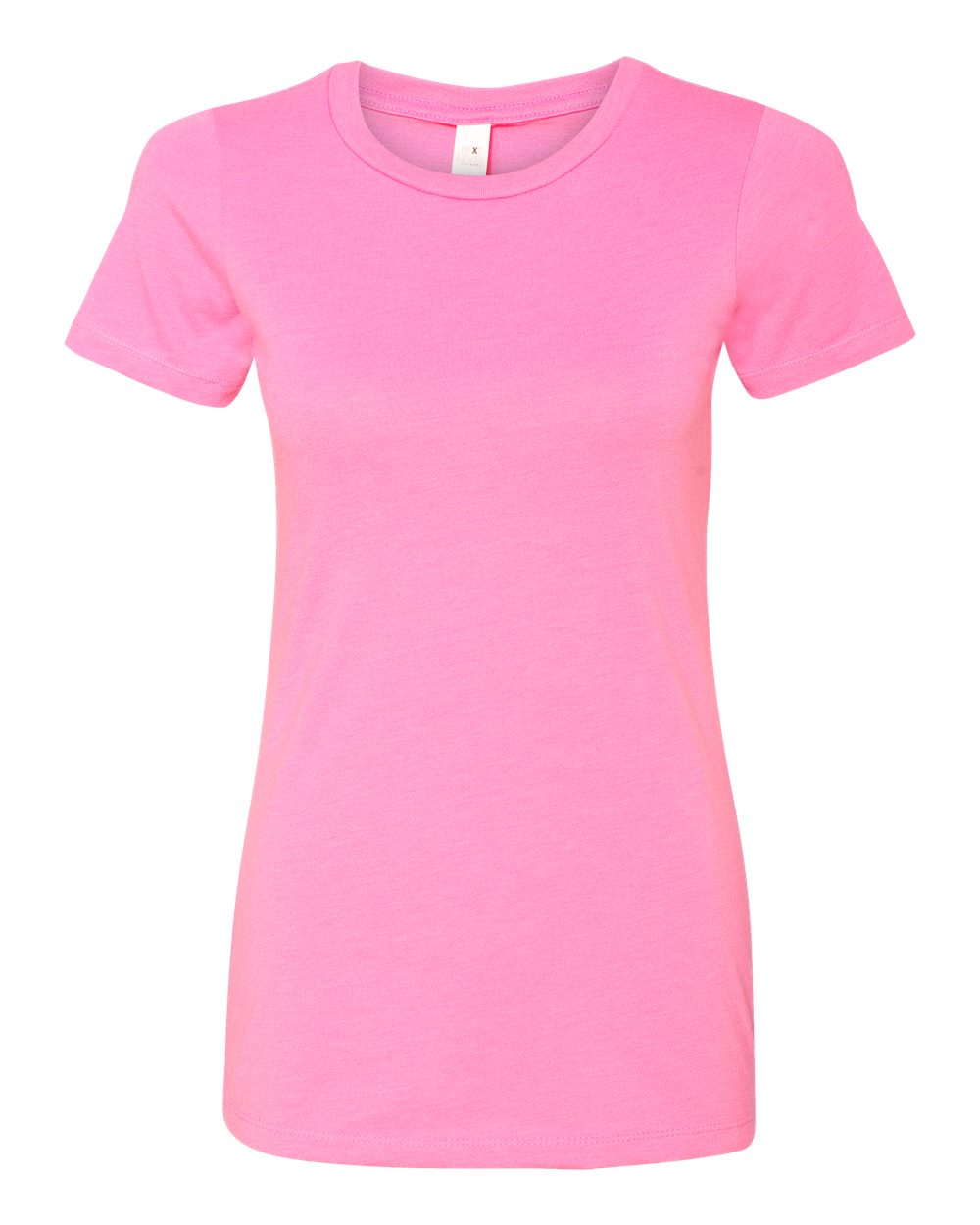 Women’s CVC T-Shirt - Front - B50618312 - Hot Pink