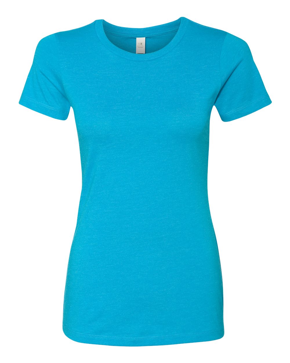 Women’s CVC T-Shirt - Front - B50618762 - Turquoise
