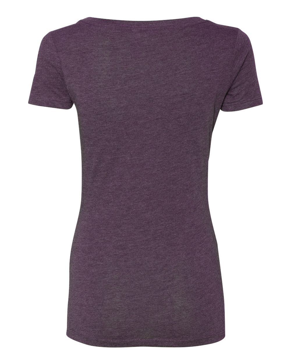 Women’s Triblend Scoop Neck T-Shirt - Back - B87918283 - Vintage Purple
