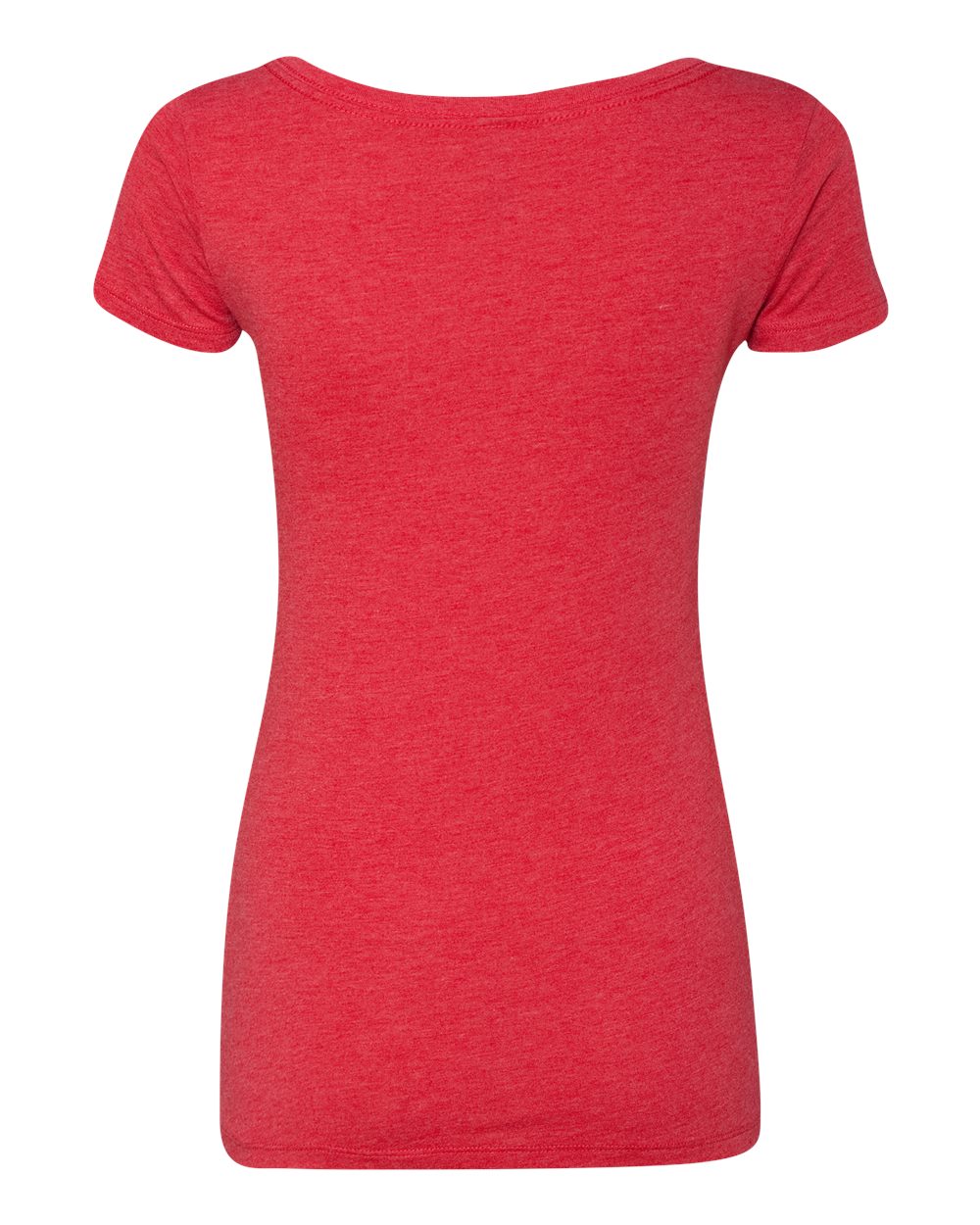 Women’s Triblend Scoop Neck T-Shirt - Back - B87918703 - Vintage Red