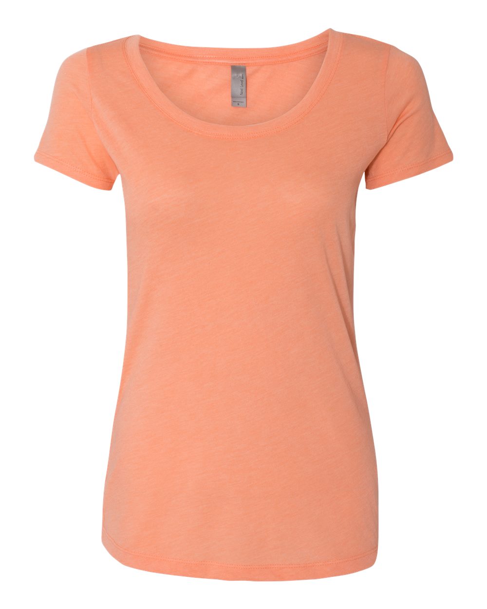 Women’s Triblend Scoop Neck T-Shirt - Front - B87918187 - Vintage Light Orange