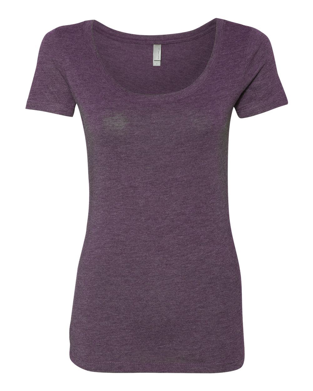 Women’s Triblend Scoop Neck T-Shirt - Front - B87918283 - Vintage Purple