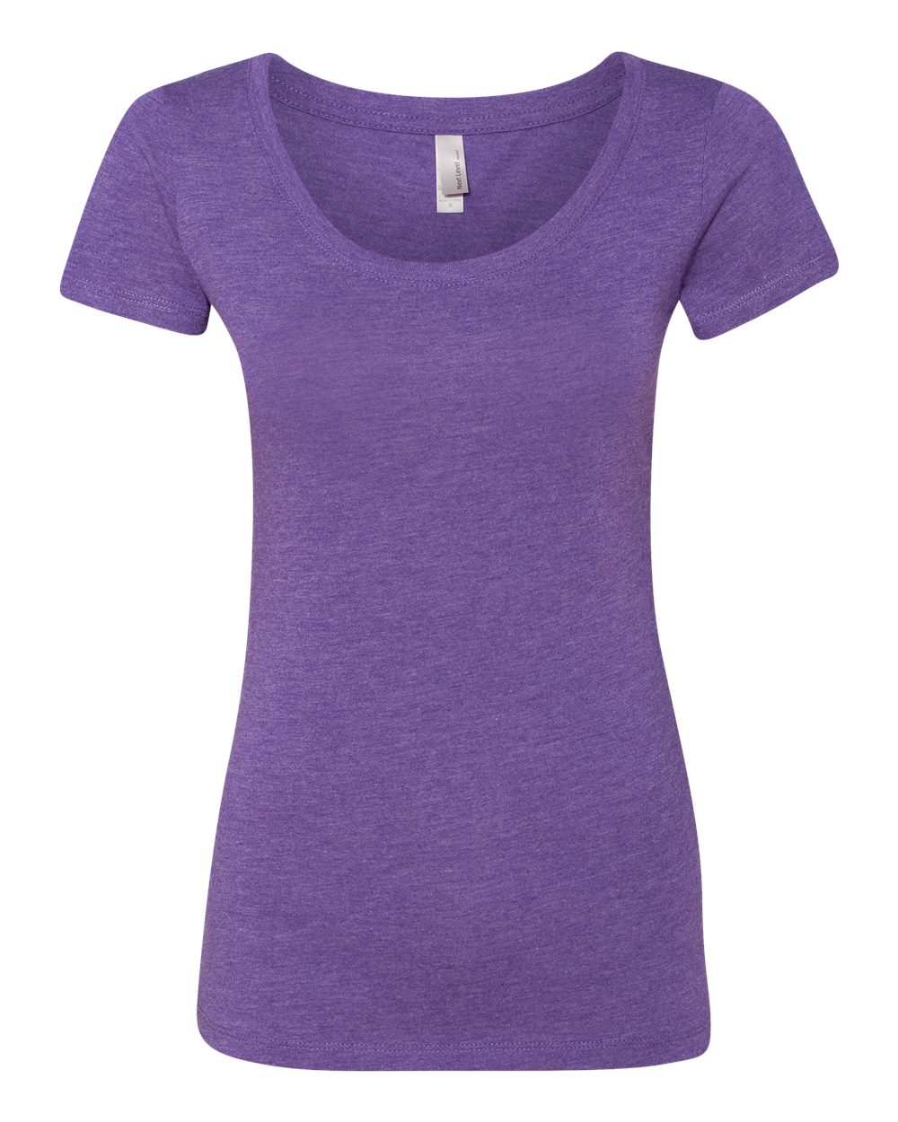Women’s Triblend Scoop Neck T-Shirt - Front - B87918674 - Purple Rush
