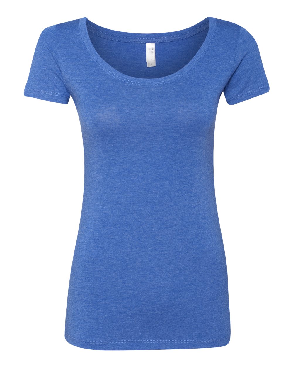 Women’s Triblend Scoop Neck T-Shirt - Front - B87918753 - Vintage Royal