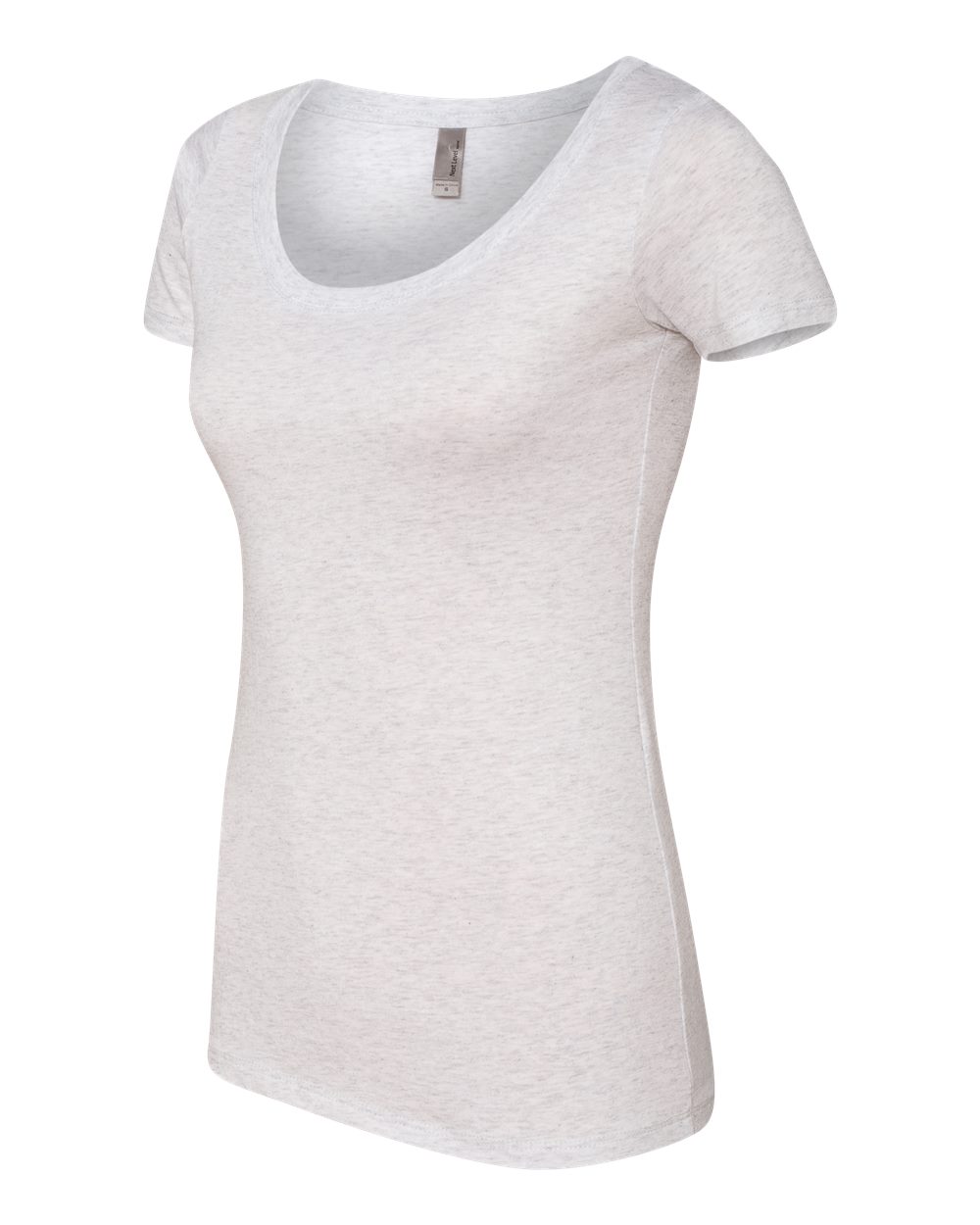 Women’s Triblend Scoop Neck T-Shirt - Side - B87918006 - Heather White