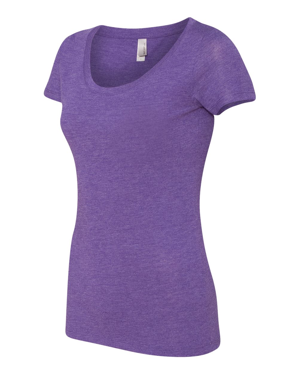 Women’s Triblend Scoop Neck T-Shirt - Side - B87918674 - Purple Rush