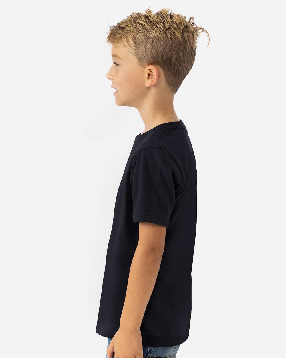 Youth Triblend T-Shirt - OnModelSide - B38118512 - Black