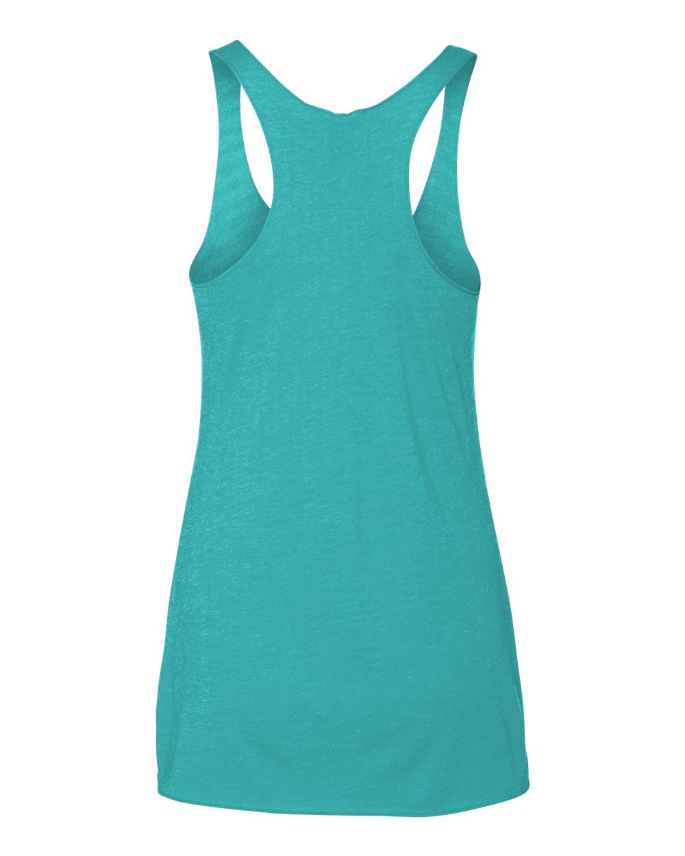 Women’s Triblend Racerback Tank - Back - B88218972 - Tahiti Blue