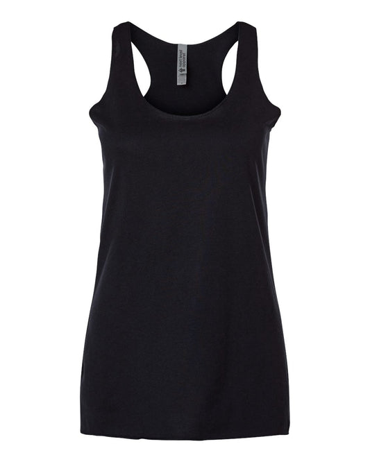Women’s Triblend Racerback Tank - Front - B88218512 - Black