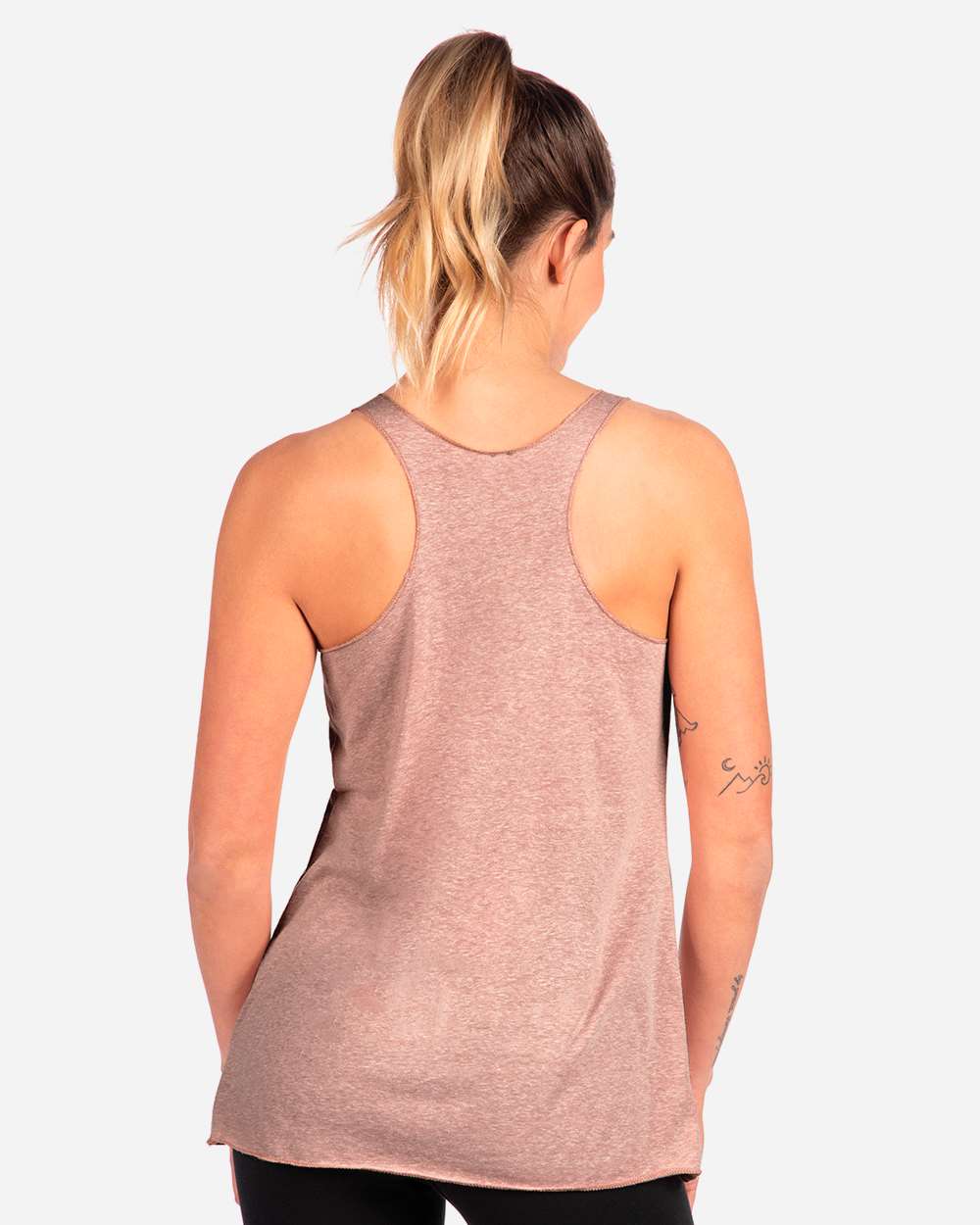 Women’s Triblend Racerback Tank - OnModelBack - B88218312 - Desert Pink