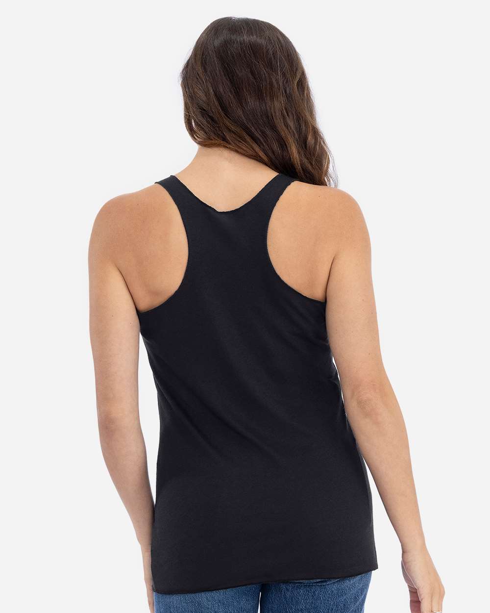 Women’s Triblend Racerback Tank - OnModelBack - B88218512 - Black