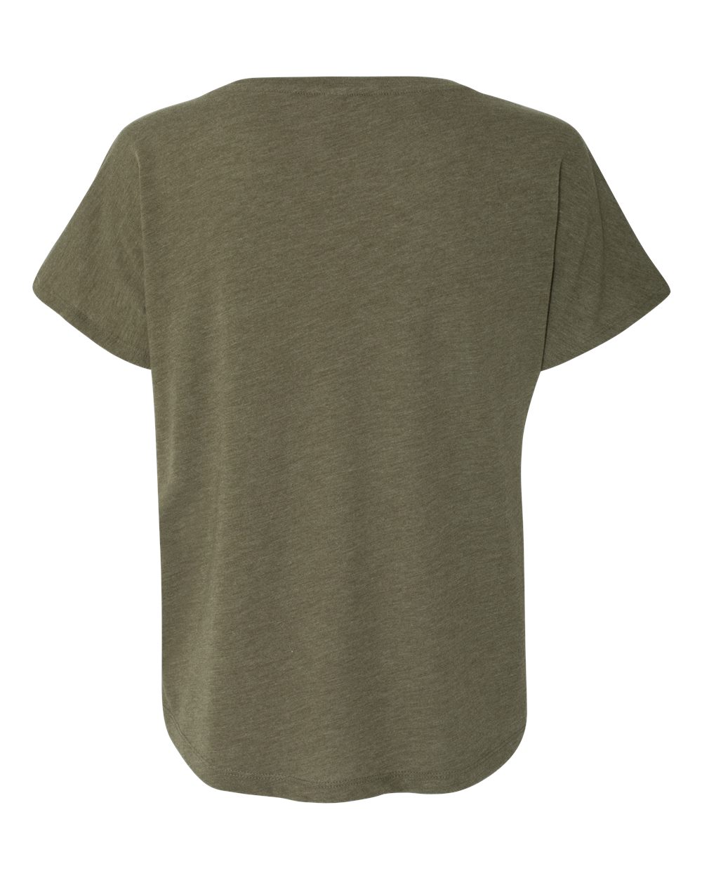 Women’s Triblend Dolman T-Shirt - Back - B55318062 - Military Green