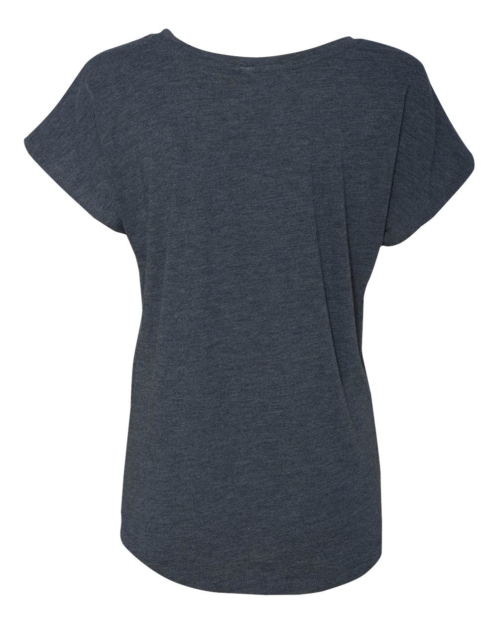 Women’s Triblend Dolman T-Shirt - Back - B55318652 - Vintage Navy