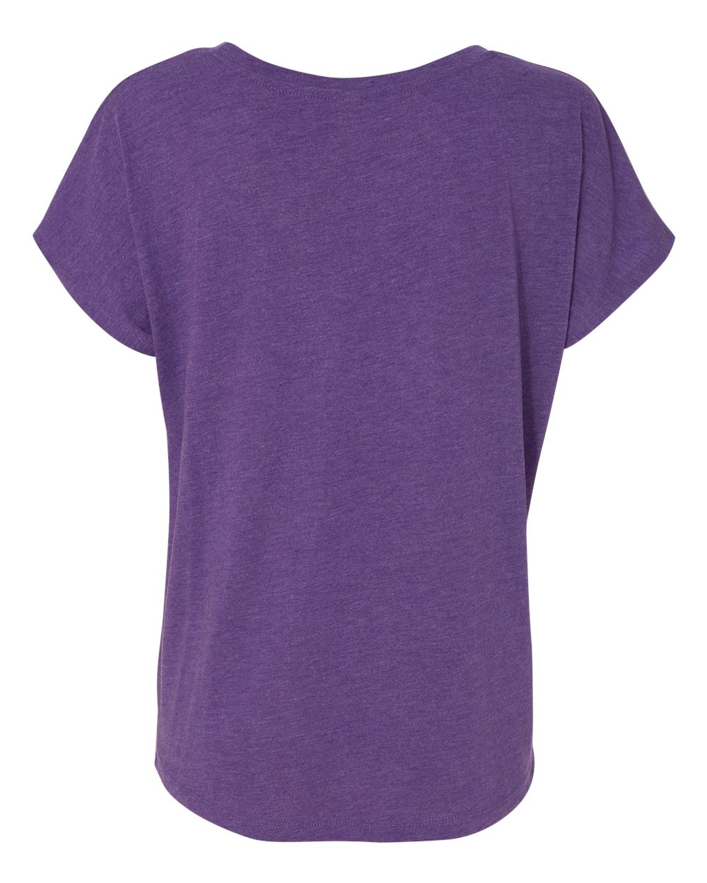 Women’s Triblend Dolman T-Shirt - Back - B55318672 - Purple Rush