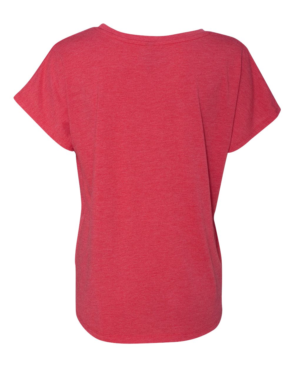 Women’s Triblend Dolman T-Shirt - Back - B55318702 - Vintage Red