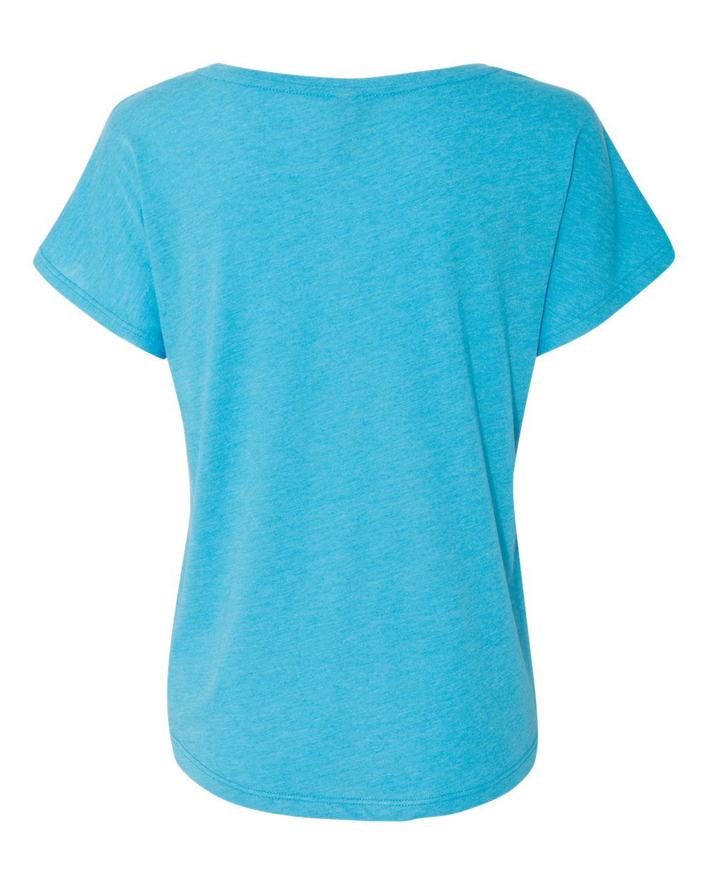 Women’s Triblend Dolman T-Shirt - Back - B55318762 - Vintage Turquoise