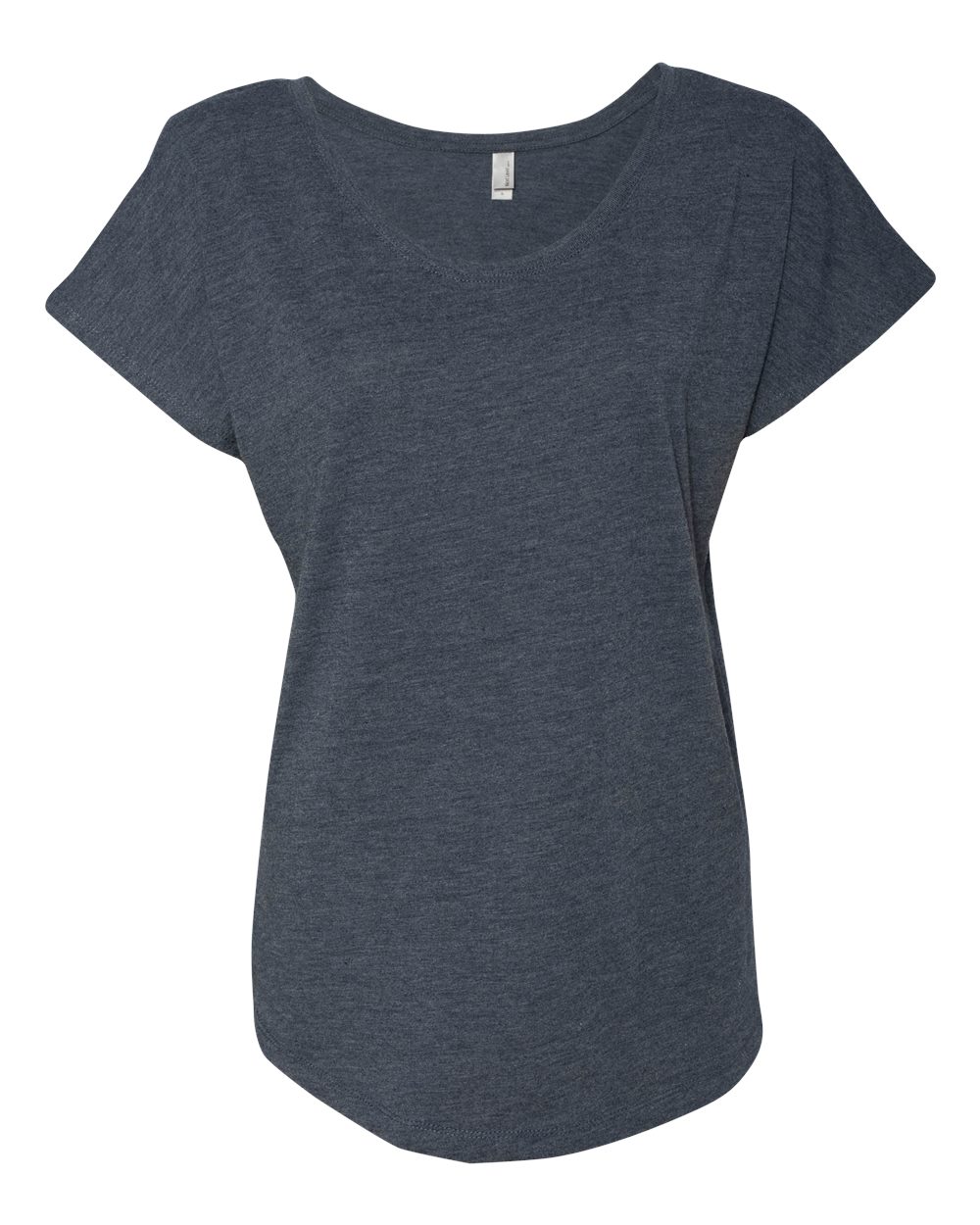 Women’s Triblend Dolman T-Shirt - Front - B55318652 - Vintage Navy