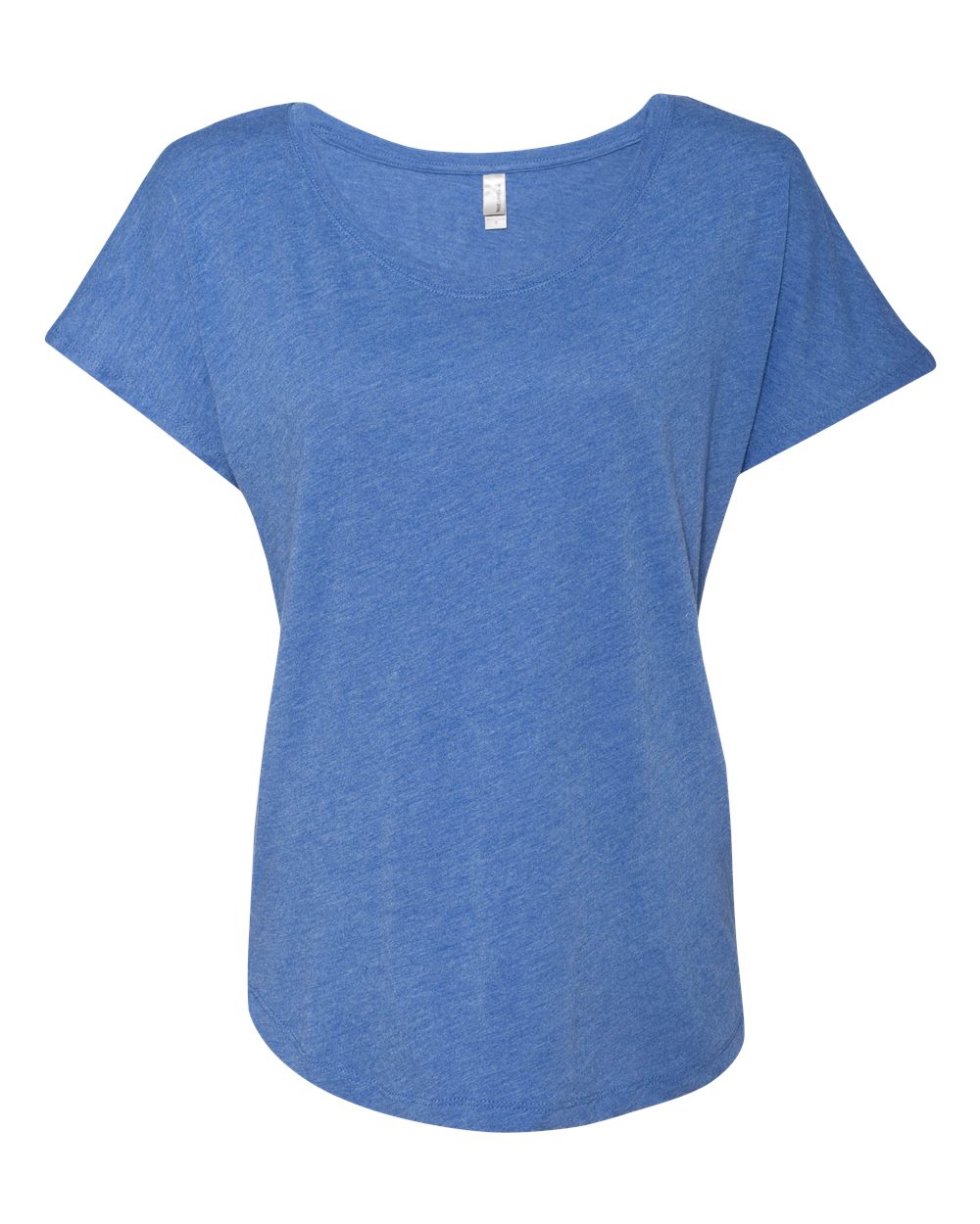 Women’s Triblend Dolman T-Shirt - Front - B55318752 - Vintage Royal
