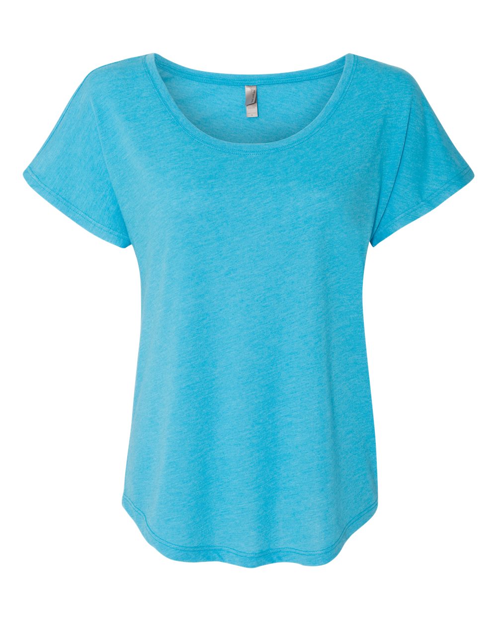 Women’s Triblend Dolman T-Shirt - Front - B55318762 - Vintage Turquoise