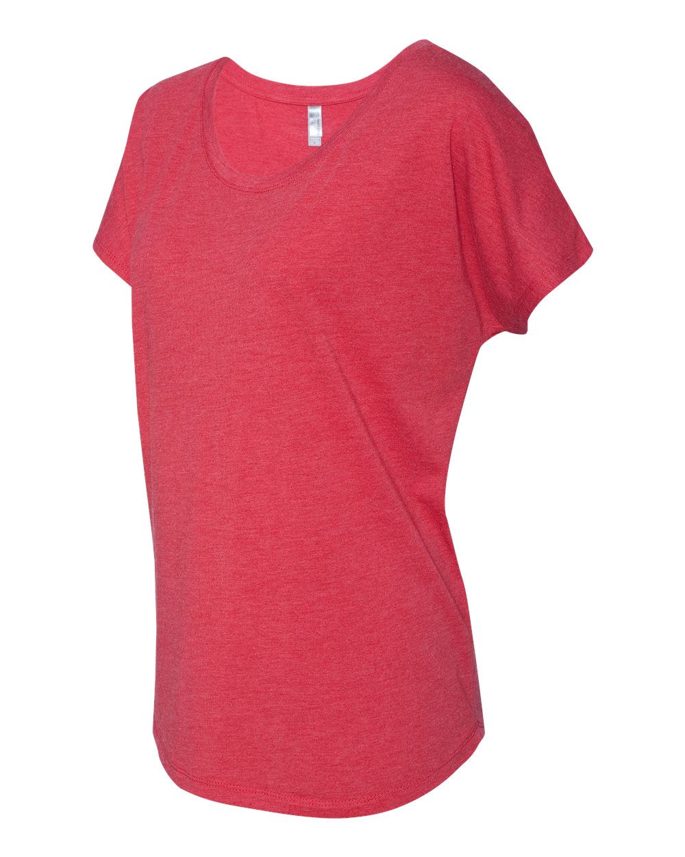 Women’s Triblend Dolman T-Shirt - Side - B55318702 - Vintage Red