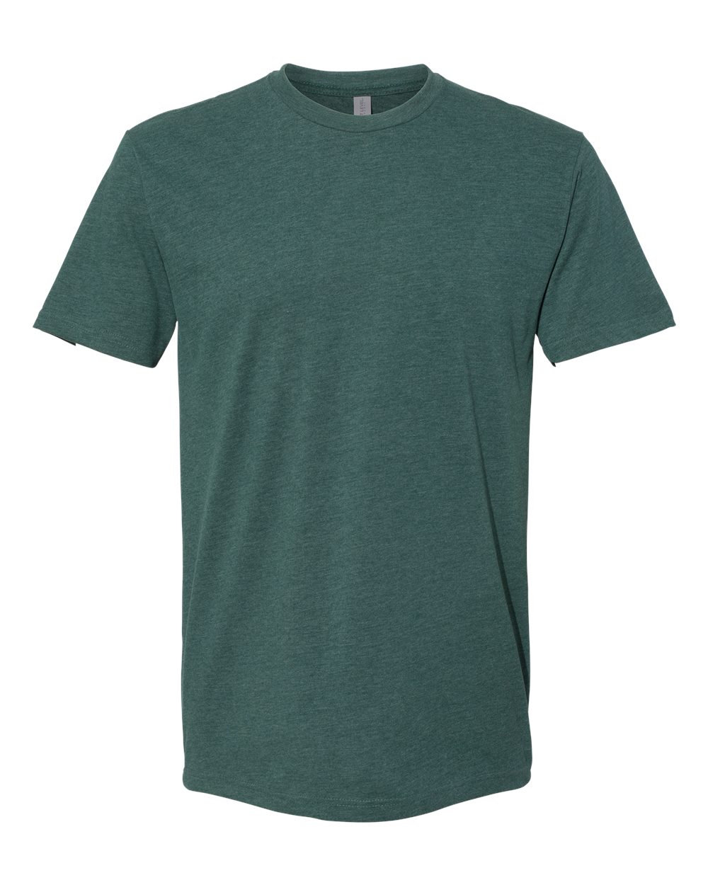 Sueded T-Shirt - Front - B57018542 - Heather Forest Green