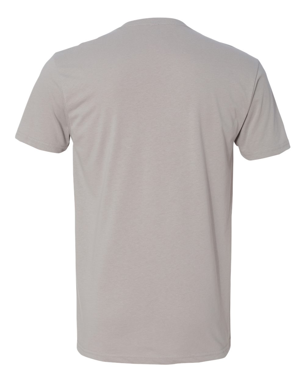 Men's Sueded V-Neck T-Shirt - Back - B57118352 - Light Grey