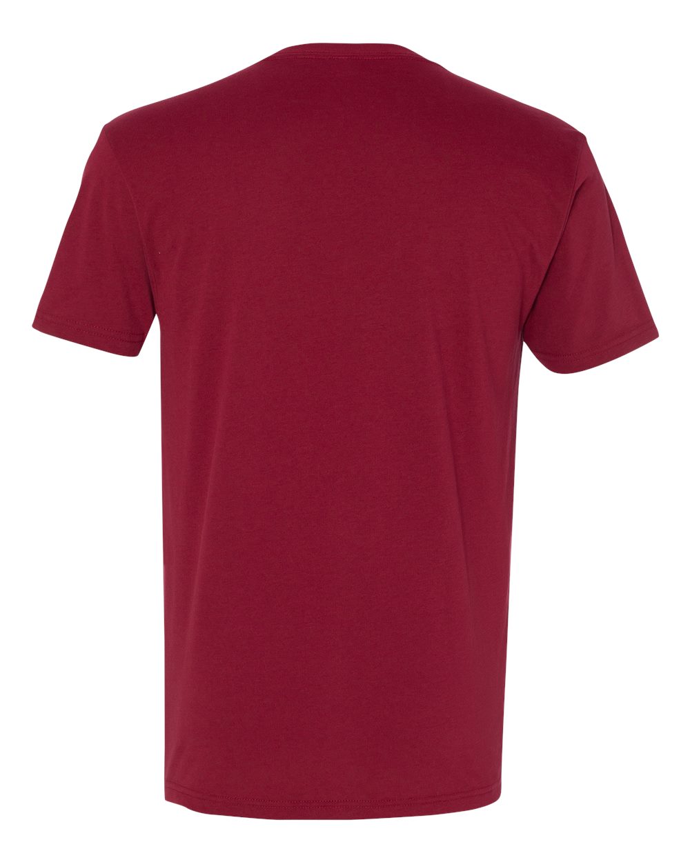 Men's Sueded V-Neck T-Shirt - Back - B57118522 - Cardinal