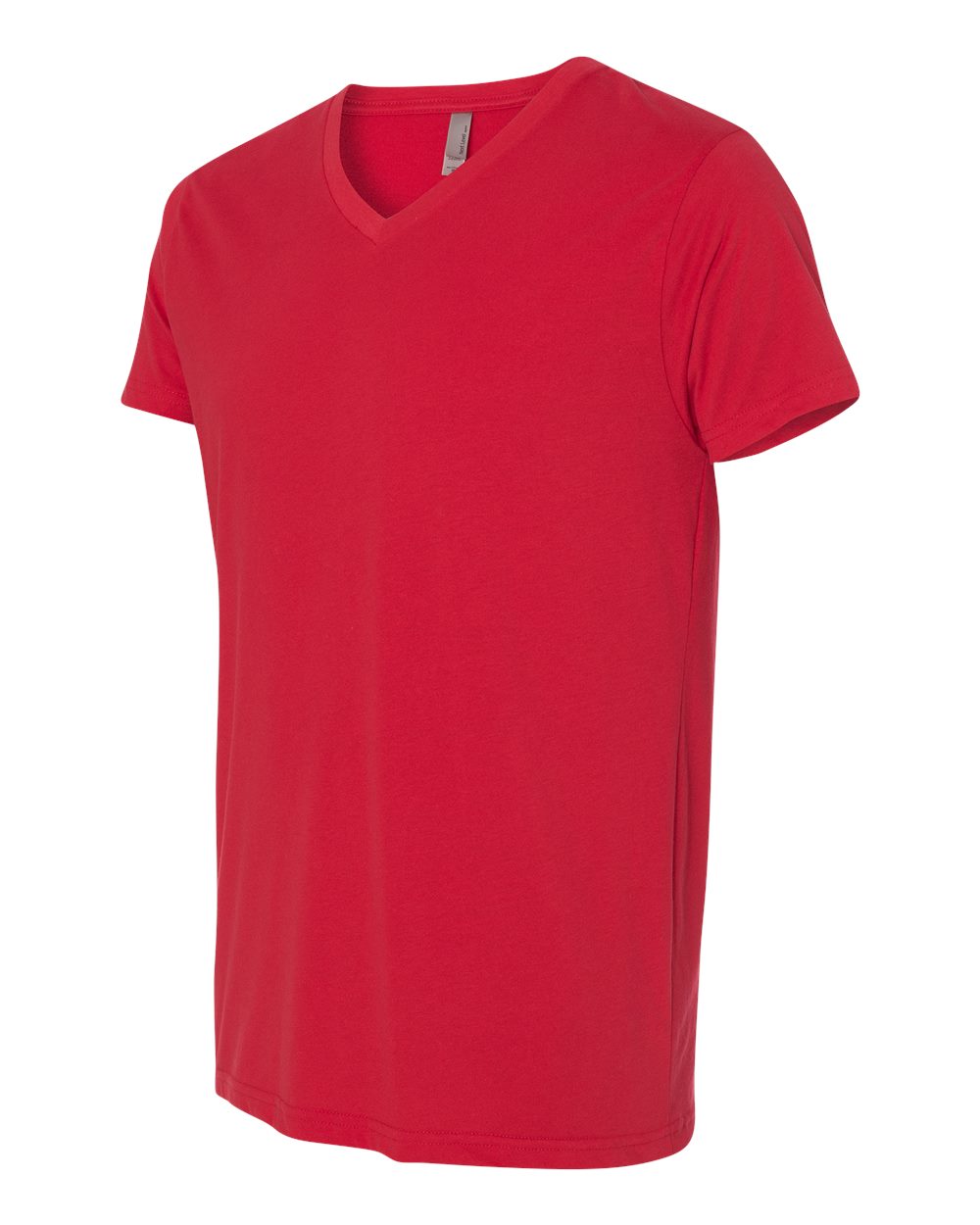 Men's Sueded V-Neck T-Shirt - Side - B57118702 - Red