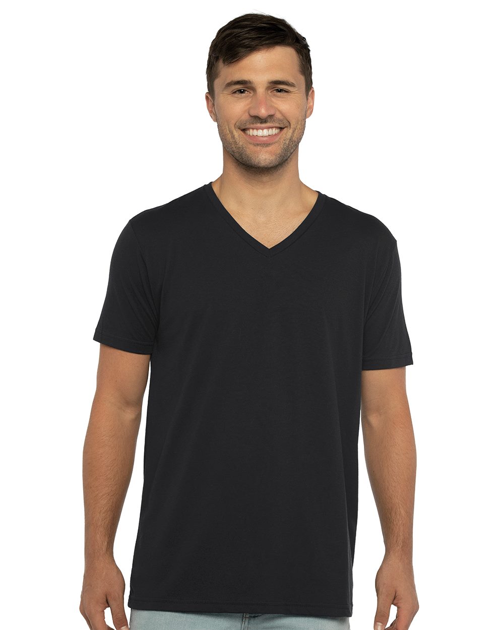 Men's Sueded V-Neck T-Shirt - styleImage