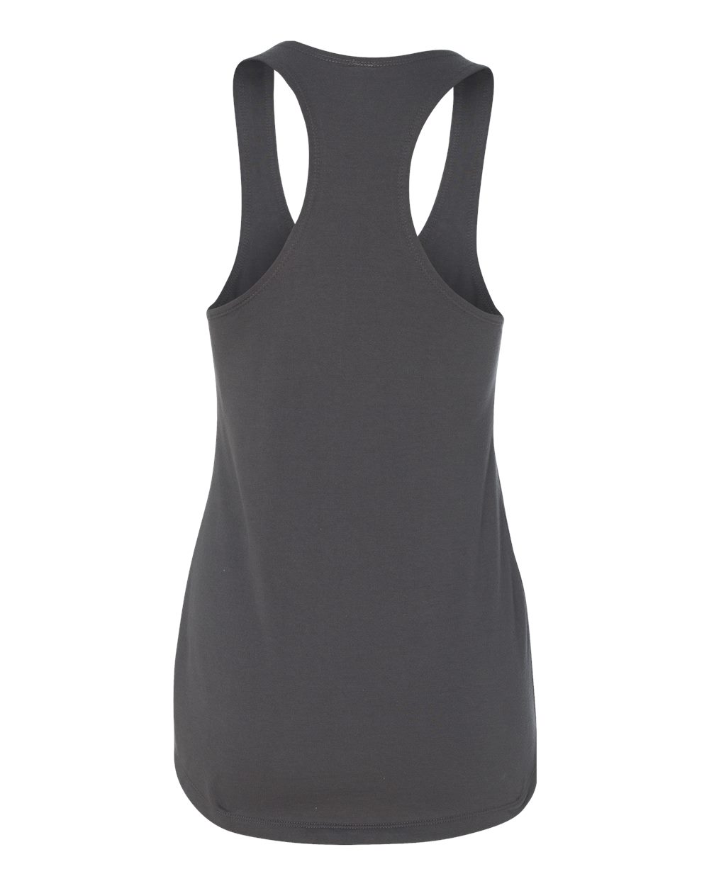Women’s Lightweight French Terry Racerback Tank - Back - B54818092 - Dark Grey