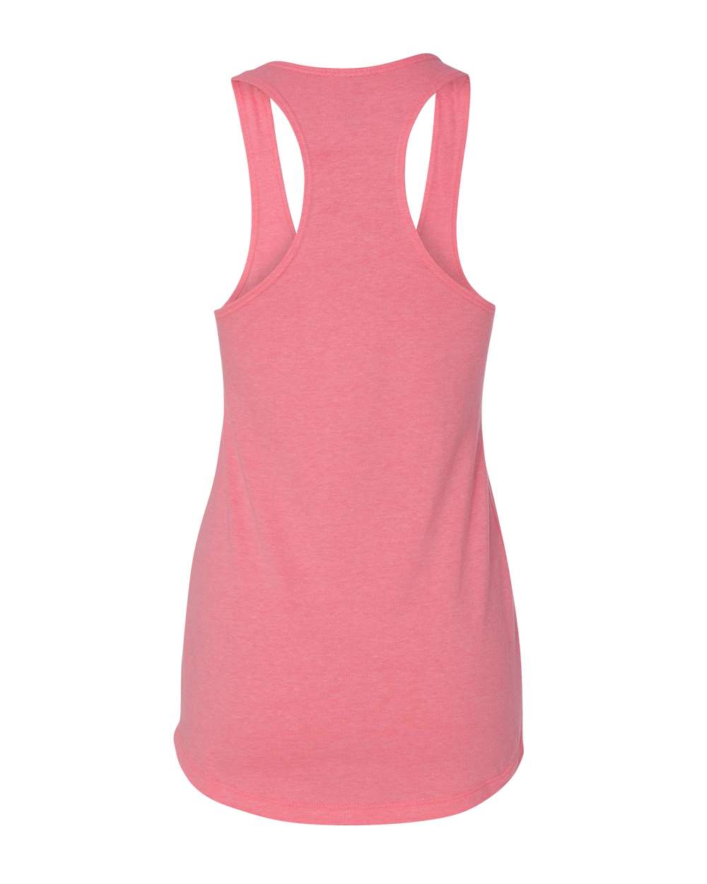 Women’s Lightweight French Terry Racerback Tank - Back - B54818143 - Neon Heather Pink