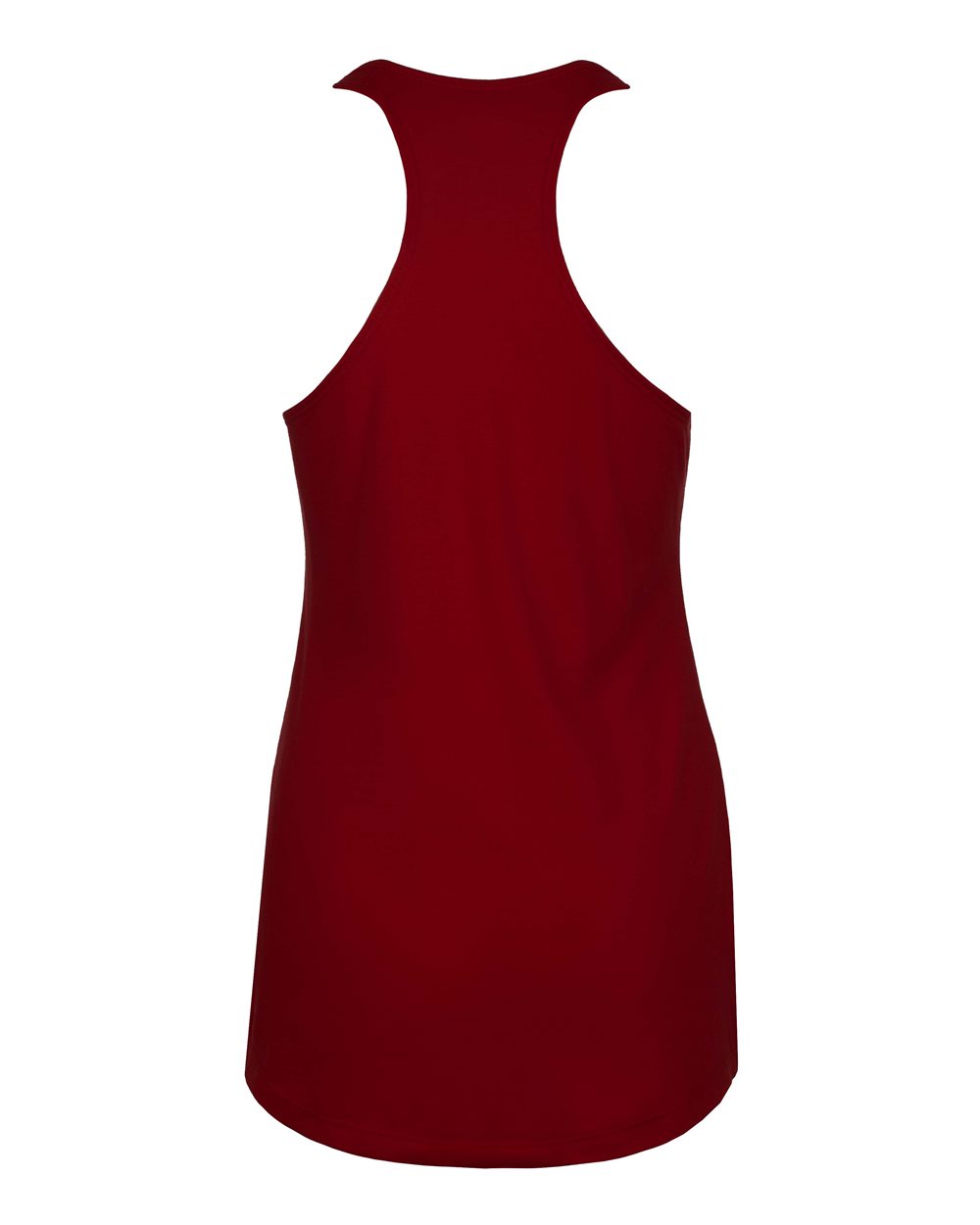 Women’s Lightweight French Terry Racerback Tank - Back - B54818522 - Cardinal