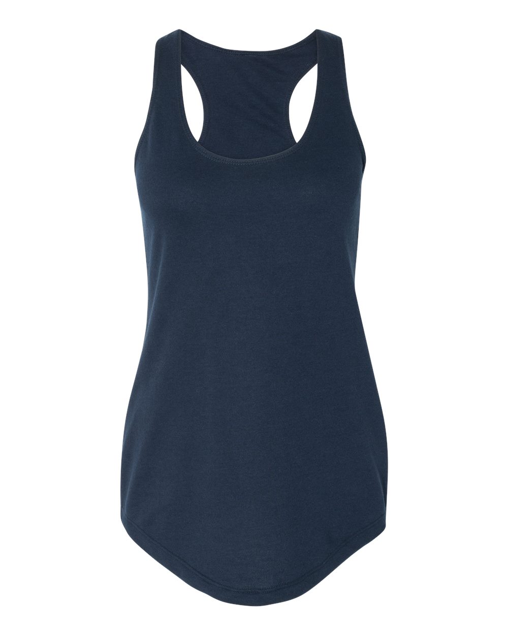 Women’s Lightweight French Terry Racerback Tank - Front - B54818652 - Midnight Navy