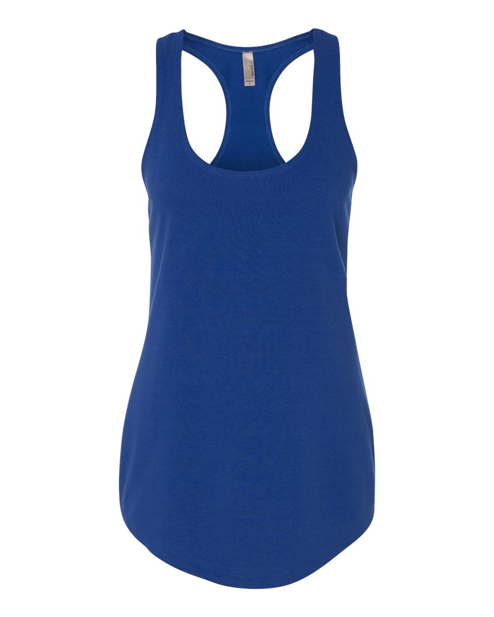 Women’s Lightweight French Terry Racerback Tank - Front - B54818752 - Royal
