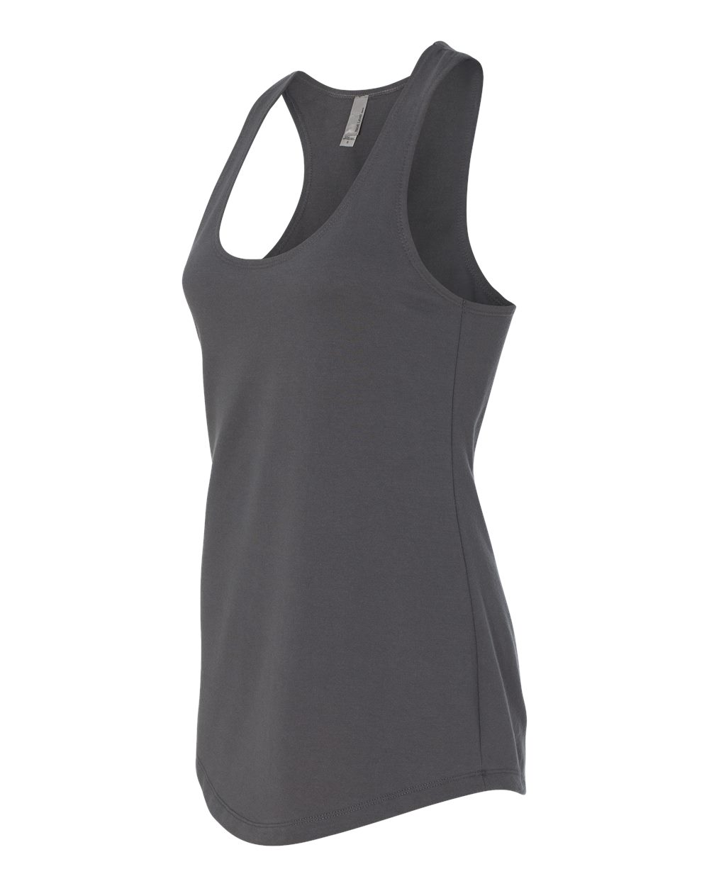 Women’s Lightweight French Terry Racerback Tank - Side - B54818092 - Dark Grey