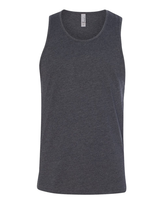Unisex CVC Tank - Front - B55218092 - Charcoal