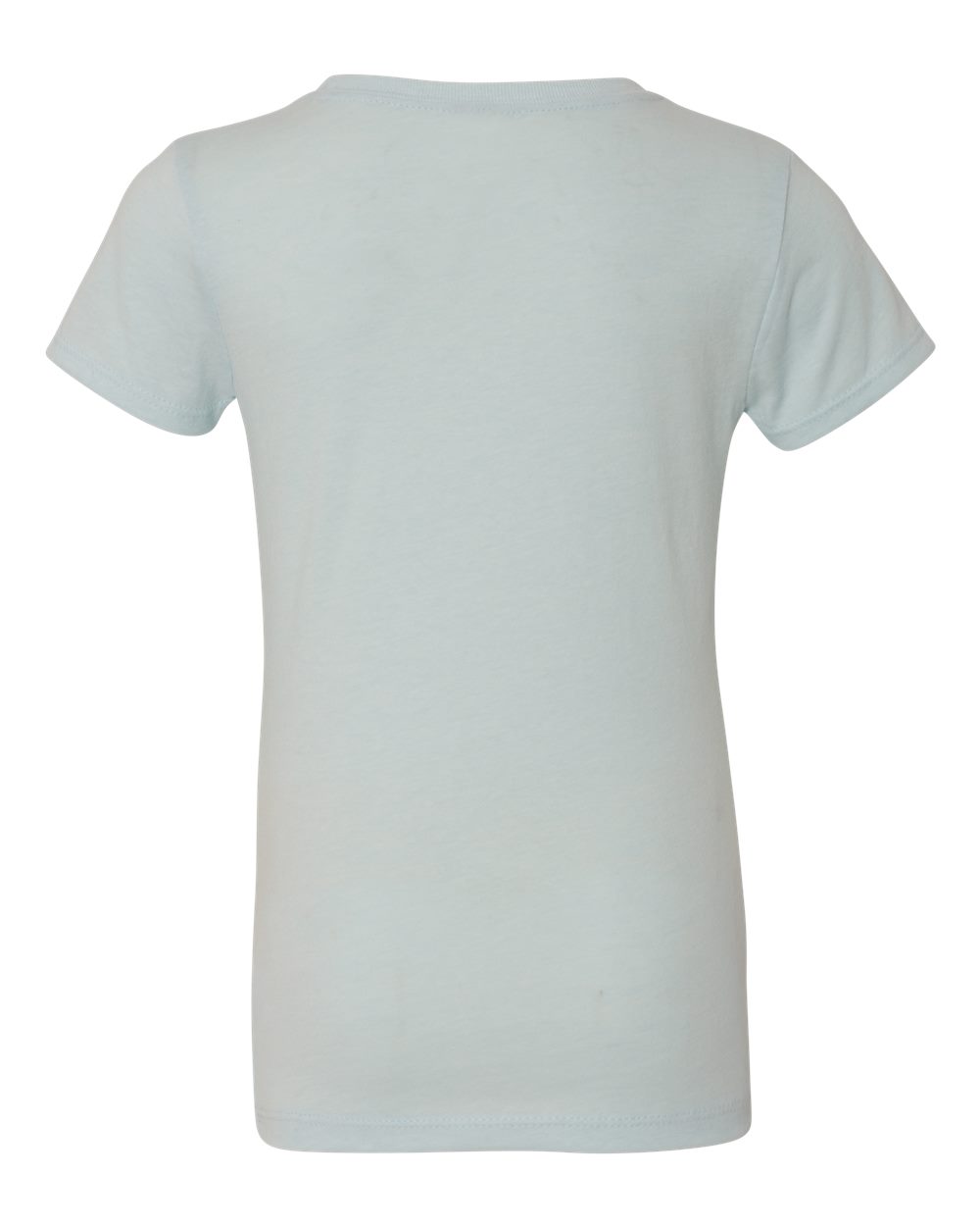 Girls’ CVC Princess T-Shirt - Back - B56118272 - Ice Blue