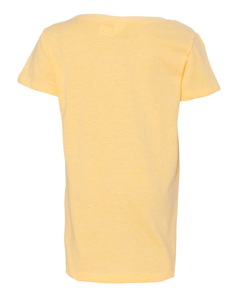 Girls’ CVC Princess T-Shirt - Back - B56118406 - Banana Cream