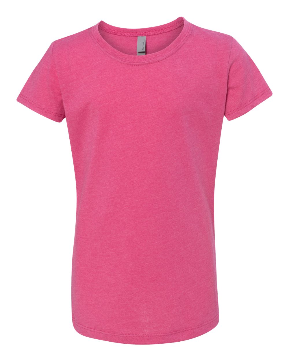 Girls’ CVC Princess T-Shirt - Front - B56118692 - Raspberry