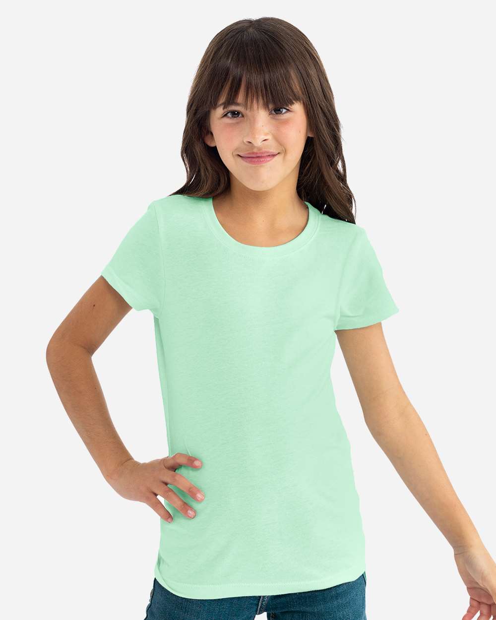 Girls’ CVC Princess T-Shirt - OnModelFront - B56118042 - Mint