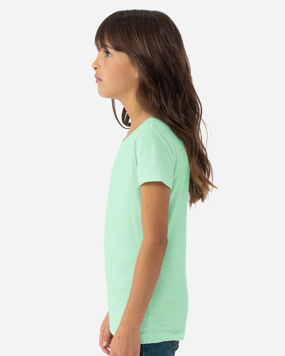 Girls’ CVC Princess T-Shirt - OnModelSide - B56118042 - Mint