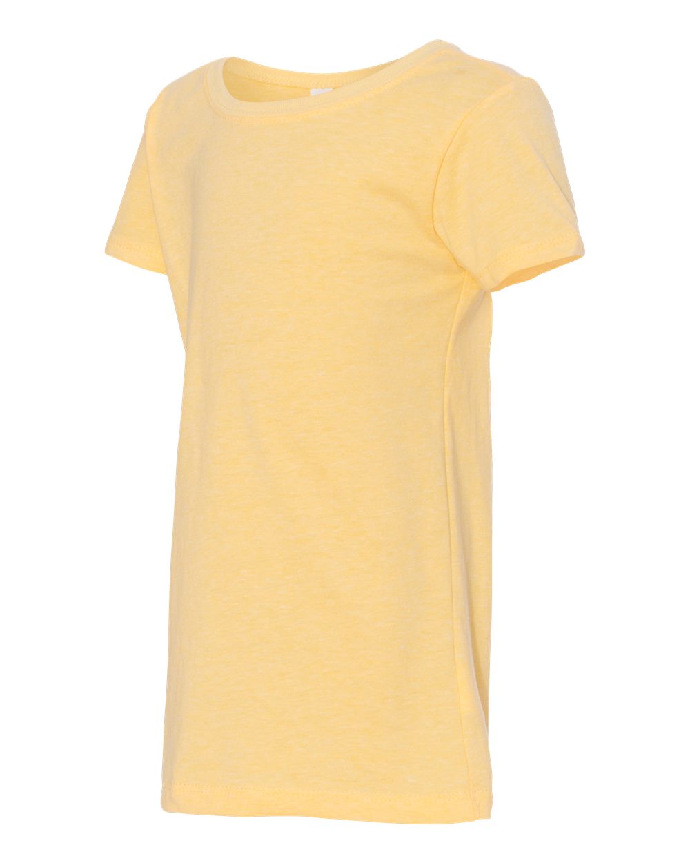 Girls’ CVC Princess T-Shirt - Side - B56118406 - Banana Cream