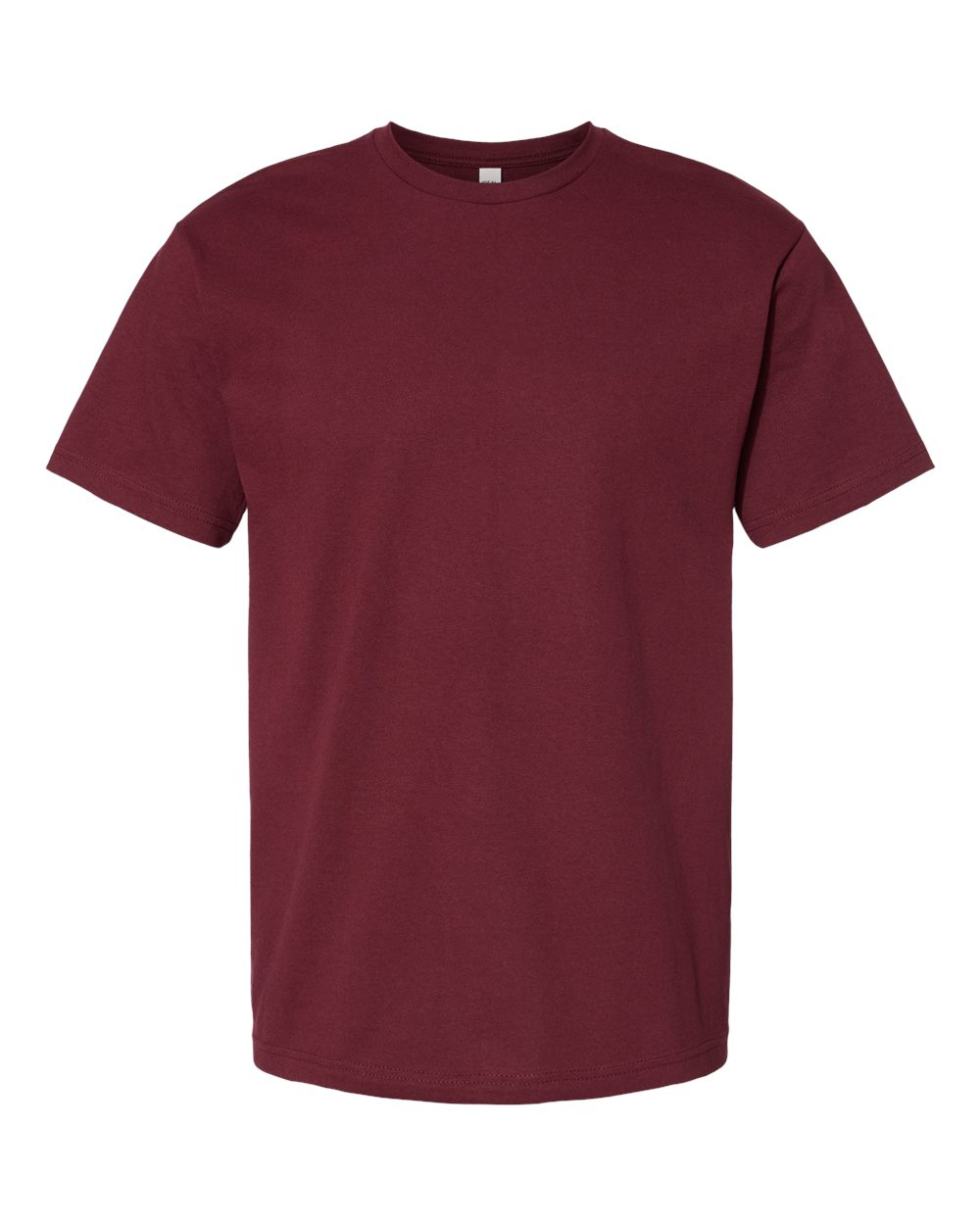 Unisex Heavyweight Cotton T-Shirt - Front - B56618539 - Maroon
