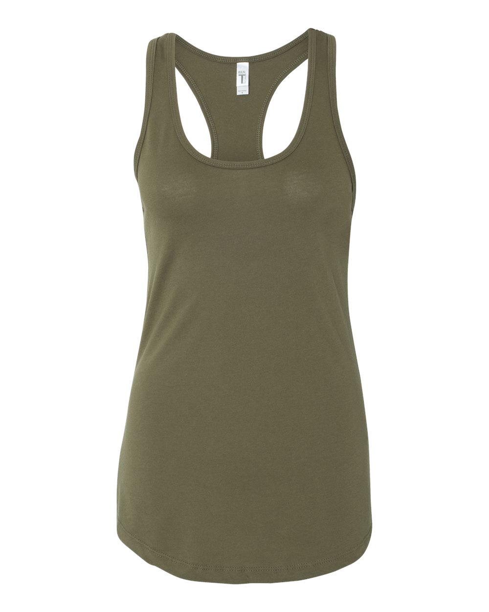 Women's Ideal Racerback Tank - Front - B56718062 - Military Green